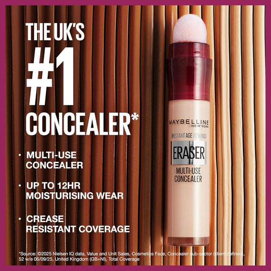 Maybelline Instant Anti-Age Eraser Eye Concealer for Face, Shade: 00 Ivory